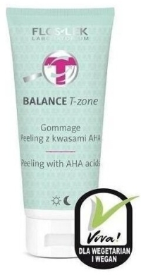 FLOS-LEK BALANCE T-zone Gommage Peeling z kwasami AHA 125 g
