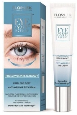 FLOS-LEK EYE CARE EXPERT Krem pod oczy przeciwzmarszczkowy z kwasem hialuronowym 15 ml