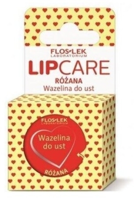 FLOS-LEK LIP CARE Wazelina kosmetyczna do ust różana 15 g