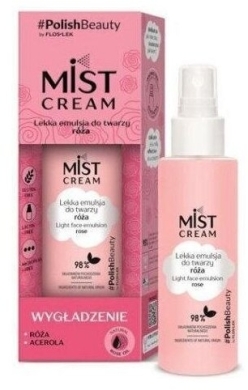 FLOS-LEK MIST CREAM Lekka Emulsja do twarzy róża 110ml