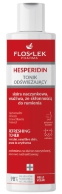 FLOS-LEK PHARMA HESPERIDIN Tonik odświeżający skóra naczynkowa, wrażliwa, ze skłonnością do rumienia 225ml