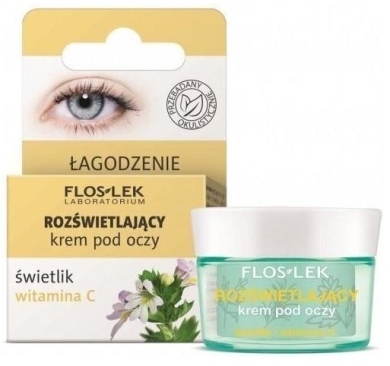 FLOS-LEK ROZŚWIETLAJĄCY Krem pod oczy świetlik i witamina C 15 ml
