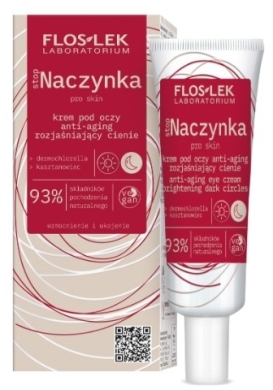 FLOS-LEK STOP NACZYNKA Krem pod oczy anti-aging rozjaśniający cienie 30 ml