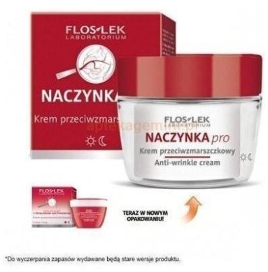 FLOS-LEK Seria do skóry z problemami naczyniowymi krem przeciwzmarszczkowy 50 ml