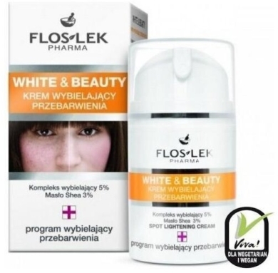 FLOS-LEK WHITE & BEAUTY Krem Intensywnie wybielający 50 ml