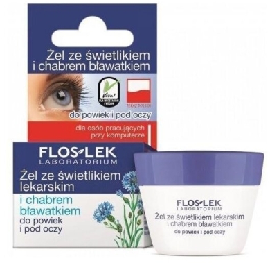 FLOS-LEK Żel ze świetlikiem i chabrem bławatkiem do powiek i pod oczy 10 g