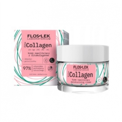 FLOS-LEK fitoCOLLAGEN Krem nawilżający z fitokolagenem na dzień i na noc 50 ml