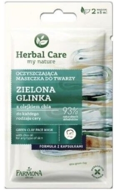 Farmona Herbal care Maseczka oczyszczająca Glinka zielona 2 x 5 ml