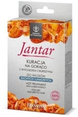 Farmona Jantar Kuracja na gorąco z wyciągiem z bursztynu do włosów suchych i łamliwych