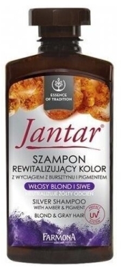 Farmona Jantar Szampon rewitalizujący kolor, włosy blond i siwe 330 ml