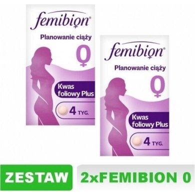 Femibion 0 Planowanie ciąży Zestaw: 2x28 tabletek