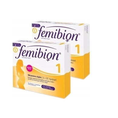 Femibion 1 Wczesna ciąża 28 tabletek Wielopak x2