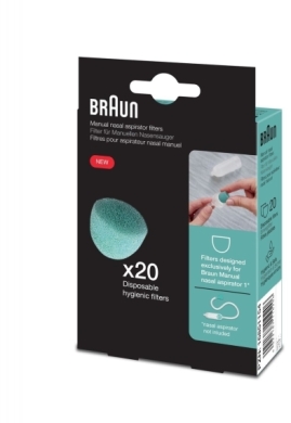 Filtry do ręcznego aspiratora Braun 20 sztuk