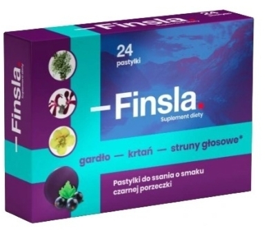Finsla na ból gardła 24 pastylek