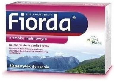 Fiorda o smaku malinowym 30 pastylek