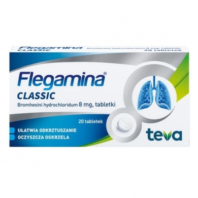 Flegamina 8 mg 20 tabletek