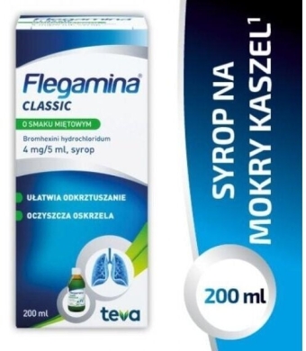 Flegamina o smaku miętowym syrop 200 ml