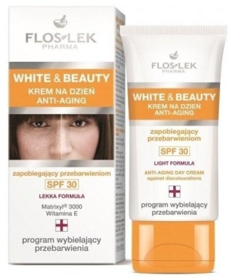 Flos-Lek White & Beauty krem anti-aging na dzień SPF 30 30ml