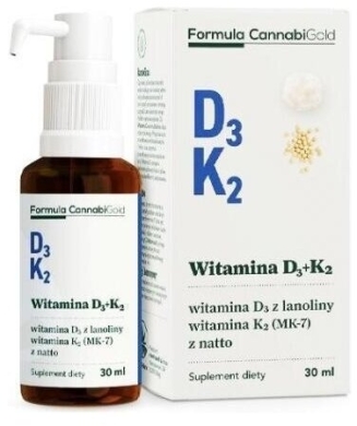 Formula CannabiGold Witamina D3 + K2 olej 30 ml