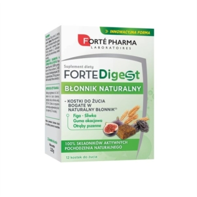 Forte Digest Błonnik naturalny 12 kostek do żucia