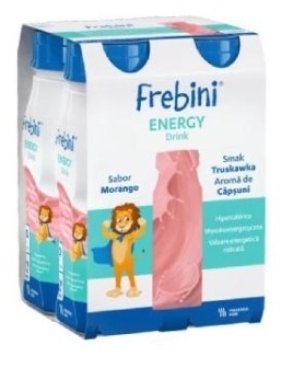 Frebini ENERGY Drink, smak truskawkowy 4x200ml
