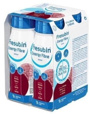 Fresubin Energy Fibre DRINK smak wiśniowy 4 butelki 