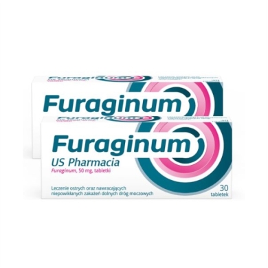 Furaginum US Pharmacia 50 mg Zestaw: 30 tabletek x 2