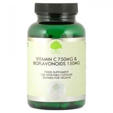 G&G Witamina C 750mg z bioflawonoidami 120 kapsułek