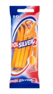 GILLETTE POLSILVER 2 Jednorazowa maszynka do golenia dla mężczyzn 10 sztuk