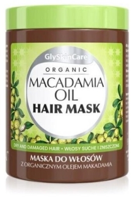 GLYSKINCARE MACADAMIA OIL Maska do włosów z organicznym olejem makadamia 300 ml