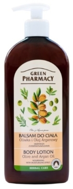GREEN PHARMACY Balsam do ciała odżywczy z efektem nawilżania Oliwka i Olej arganowy 500 ml