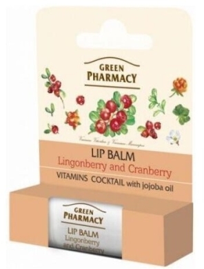 GREEN PHARMACY Balsam do ust Brusznica Żurawina 3,6g