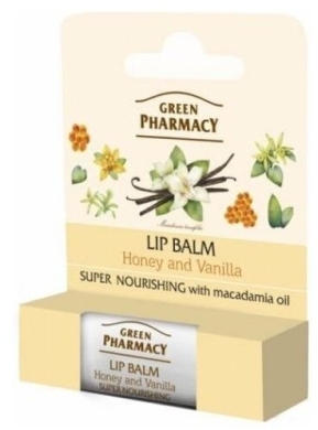 GREEN PHARMACY Balsam do ust Miód Wanilia 3,6g