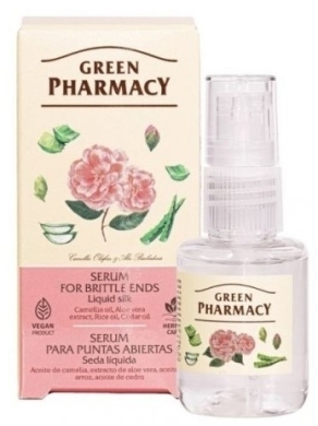 GREEN PHARMACY JEDWAB W PŁYNIE Serum na łamliwe końcówki 30 ml