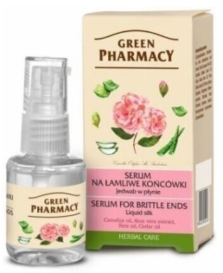 GREEN PHARMACY Jedwab w płynie Serum na łamliwe końcówki 30ml