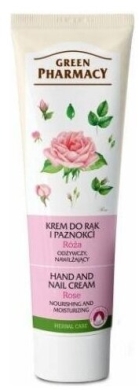 GREEN PHARMACY Krem  do rąk i paznokci odżywczy nawilżający róża 100ml
