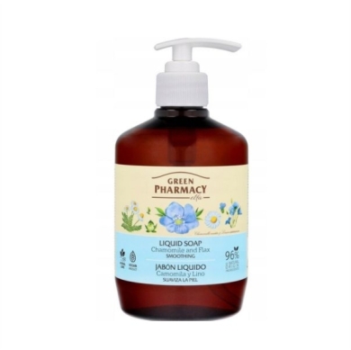 GREEN PHARMACY Mydło w płynie Rumianek i Len 460 ml