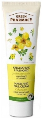 GREEN PHARMACY Nawilżający i antyseptyczny krem do rąk i paznokci Jaskółcze ziele 100ml