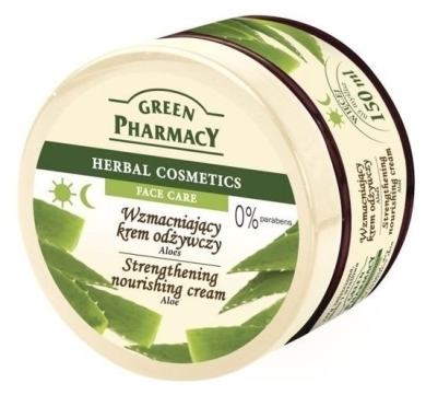 GREEN PHARMACY Wzmacniający krem odżywczy z aloesem do twarzy 150ml