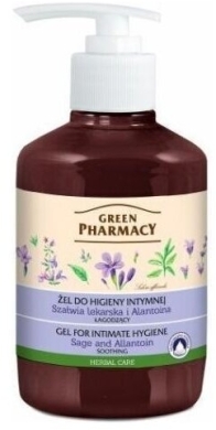 GREEN PHARMACY Żel do higieny intymnej szałwia i alantoina lekarska 370ml