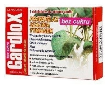Gardlox Tabletki ziołowe bez cukru 16 sztuk