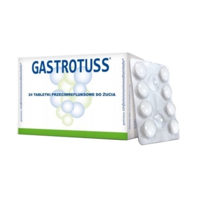 Gastrotuss 24 tabletki do żucia