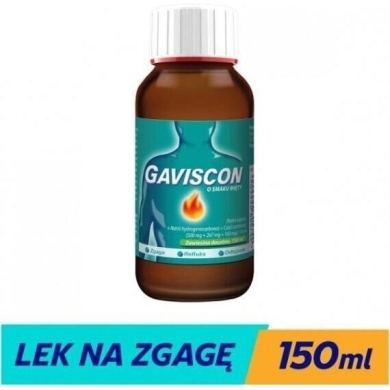 Gaviscon na zgagę i refluks smak miętowy zawiesina 150ml