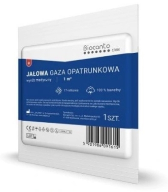 Gaza opatrunkowa jałowa 1m2 17 nitkowa 1sztuka