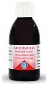 Gencjana 0,5% roztwór wodny 20g