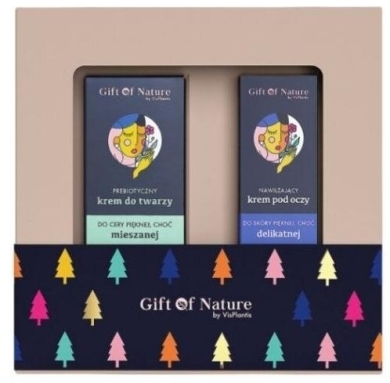 Gift Of Nature krem do twarzy cera mieszana + nawilżający krem pod oczy  zestaw świąteczny
