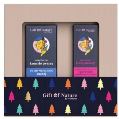 Gift Of Nature krem do twarzy + krem pod oczy cera sucha zestaw świąteczny