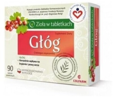 Głóg 90 tabletek