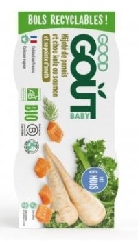 Good Gout Bio Łosoś z kapustą i pasterniakiem 2x190 g