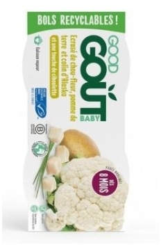 Good Gout Bio Mintaj z kalafiorem i chipsami ziemniaczanymi 2x190 g